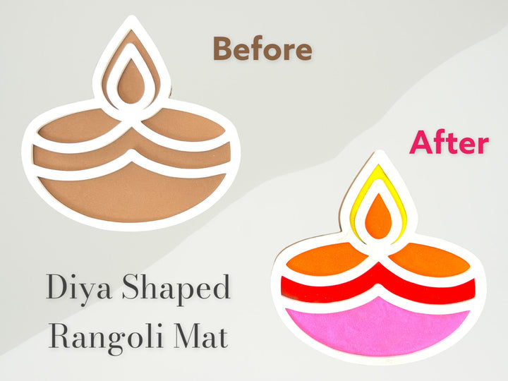 Diwali Diya Rangoli Mat