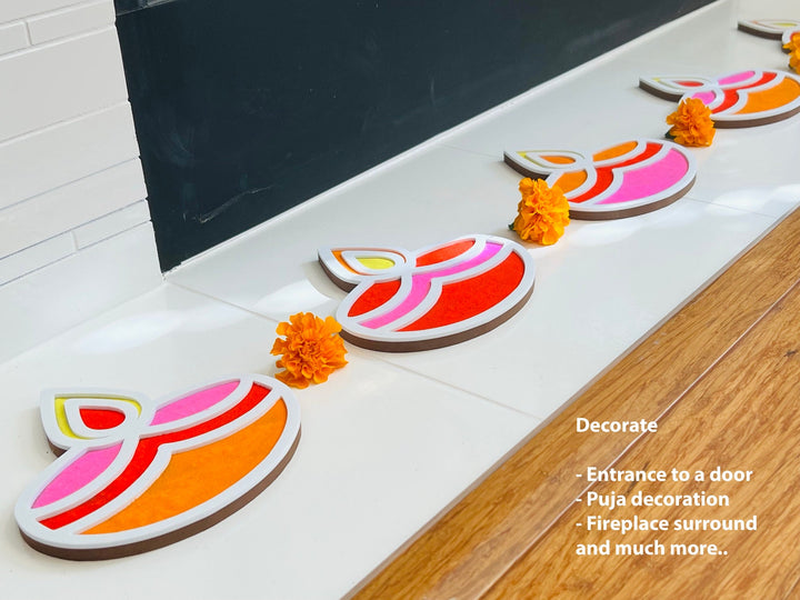Diwali Diya Rangoli Mat