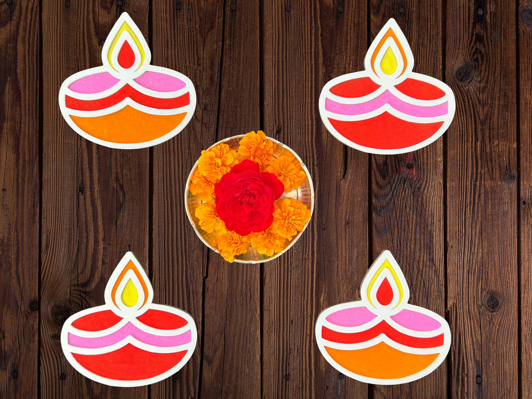 Diwali Diya Rangoli Mat