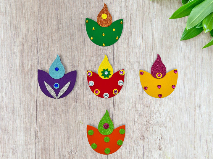 Lotus Diwali Diya Foam Craft Kit