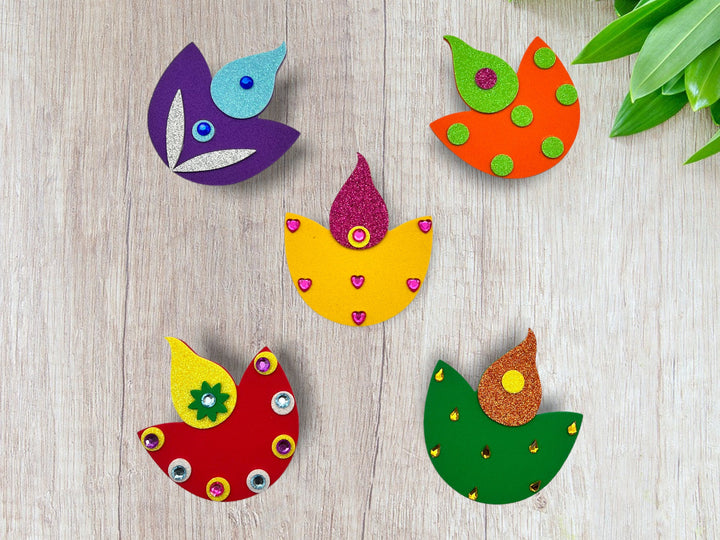 Lotus Diwali Diya Foam Craft Kit