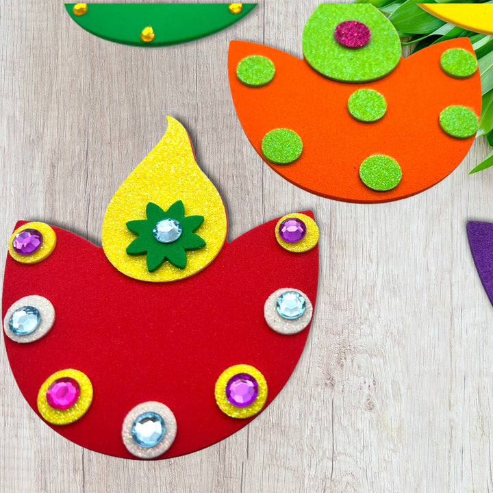 Lotus Diwali Diya Foam Craft Kit