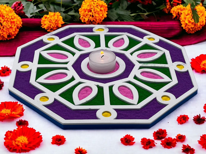 Octagon Rangoli Mat (Set of 2)