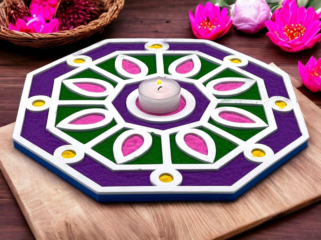 Octagon Rangoli Mat (Set of 2)