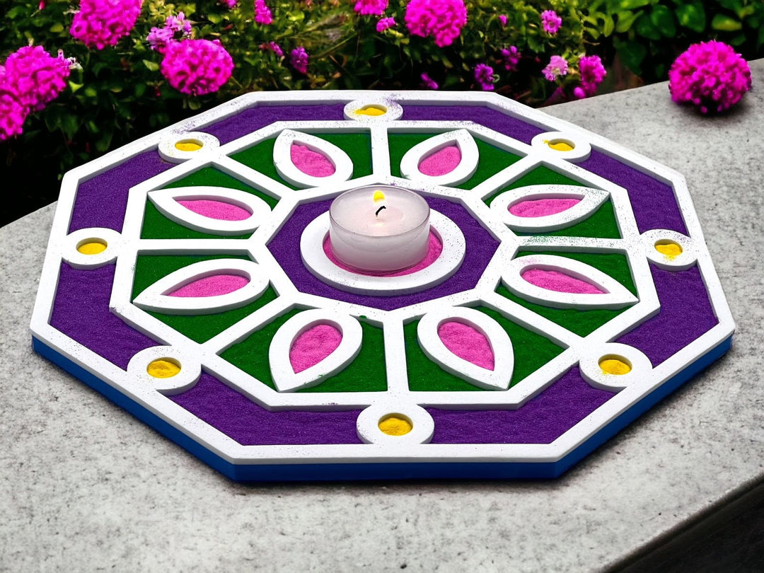 Octagon Rangoli Mat (Set of 2)