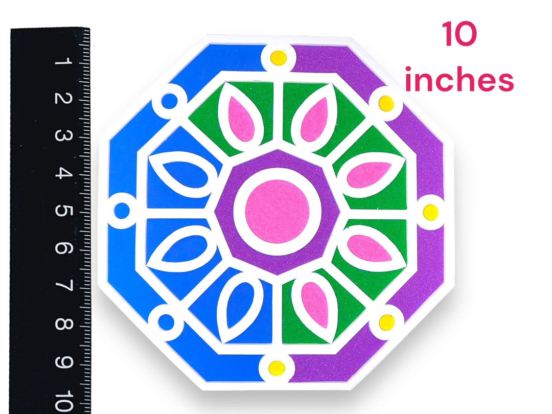 Octagon Rangoli Mat (Set of 2)