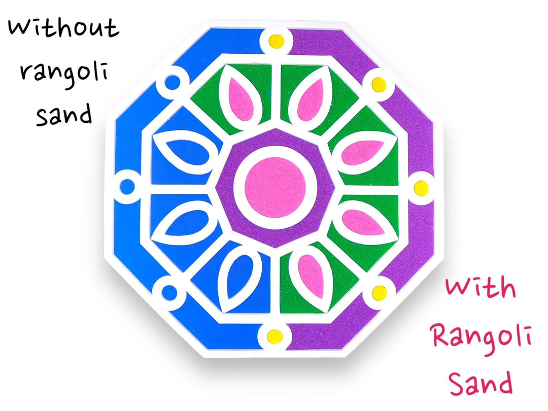 Octagon Rangoli Mat (Set of 2)