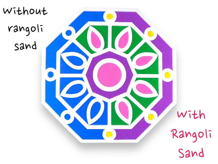 Octagon Rangoli Mat (Set of 2)