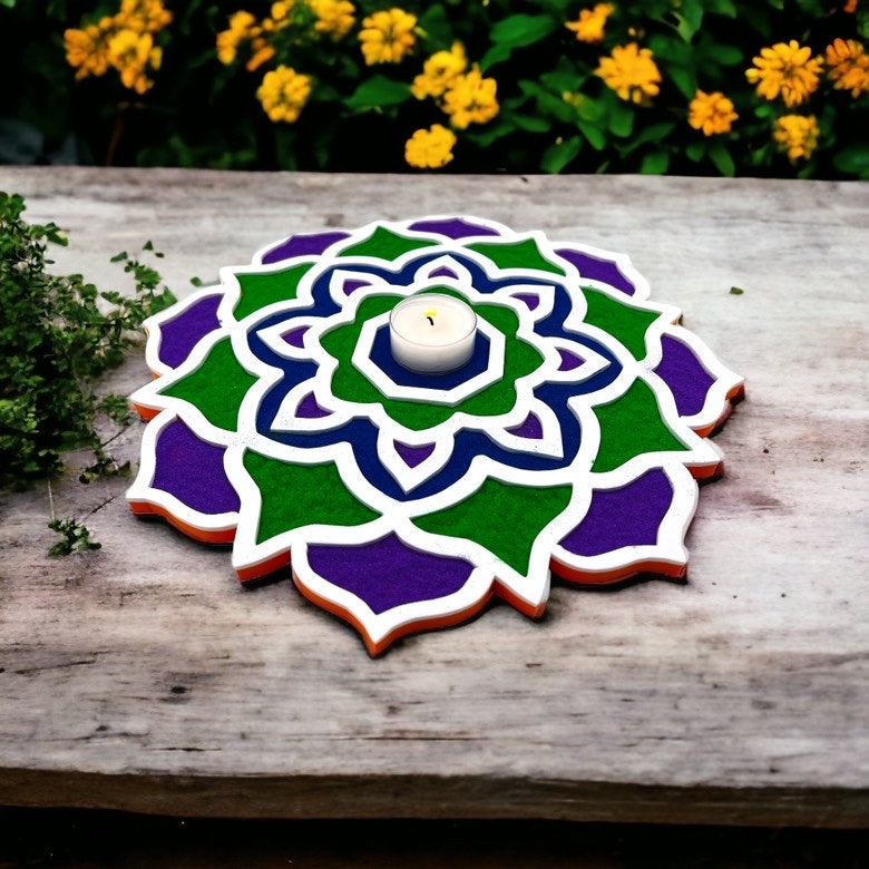 Flower Rangoli Mat