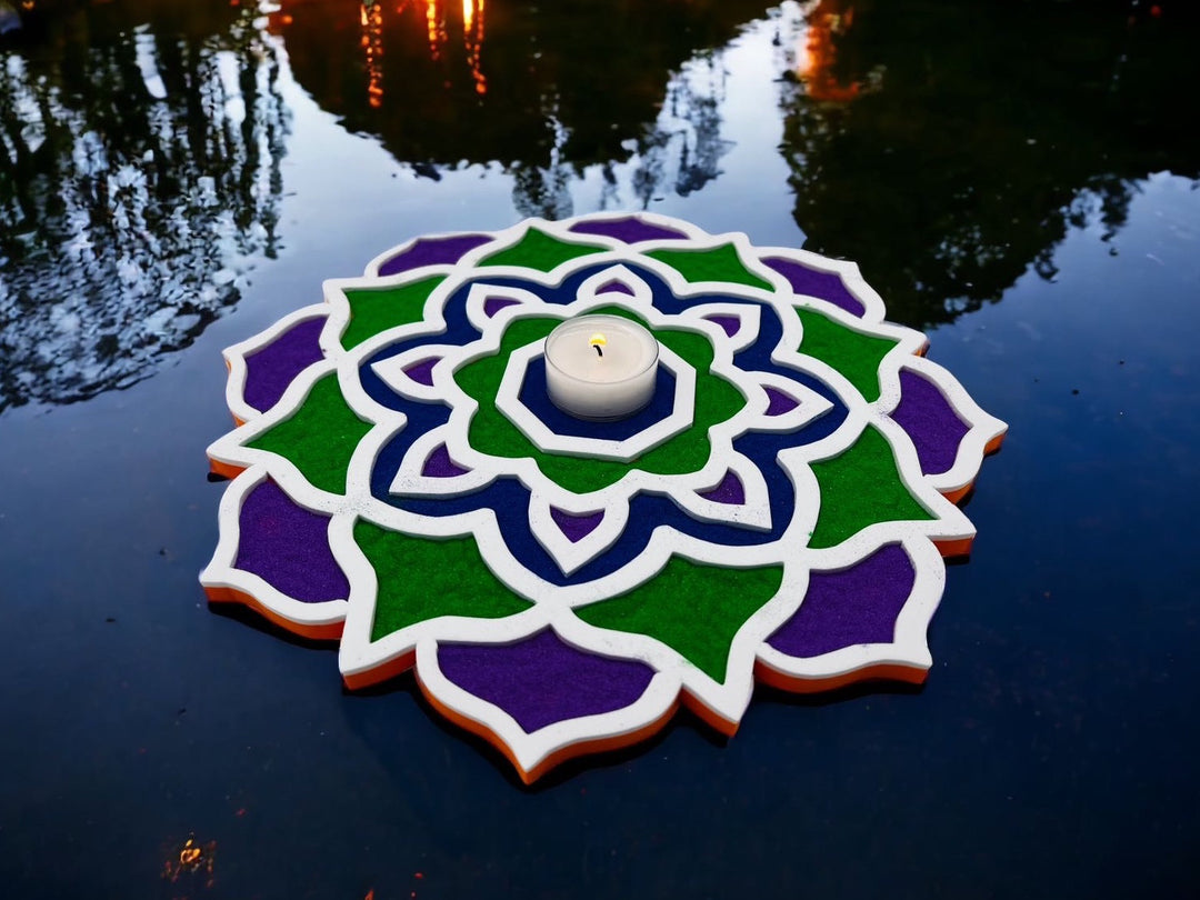 Flower Rangoli Mat