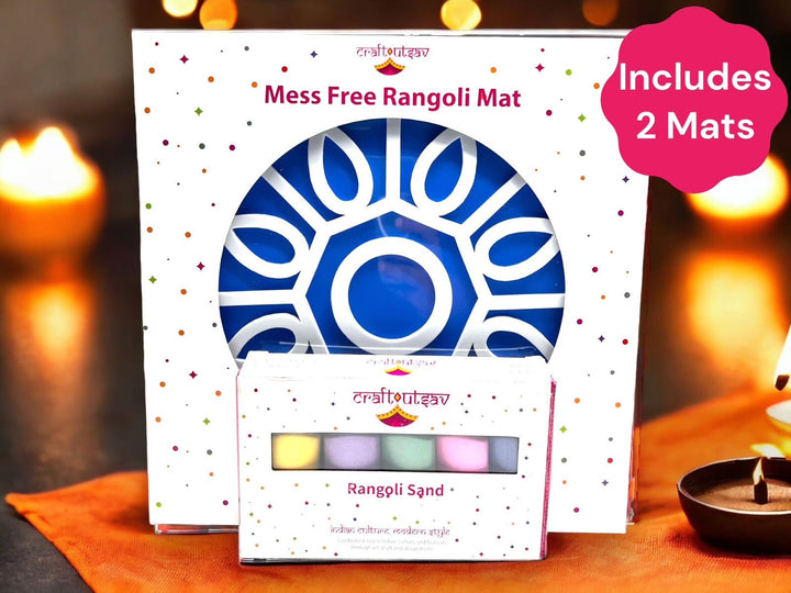 Octagon Rangoli Mat (Set of 2)
